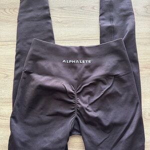 Alphalete Brown High-Waisted Leggings